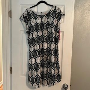 BNWT Merona XXL Leaf Print Dress with belt and pockets